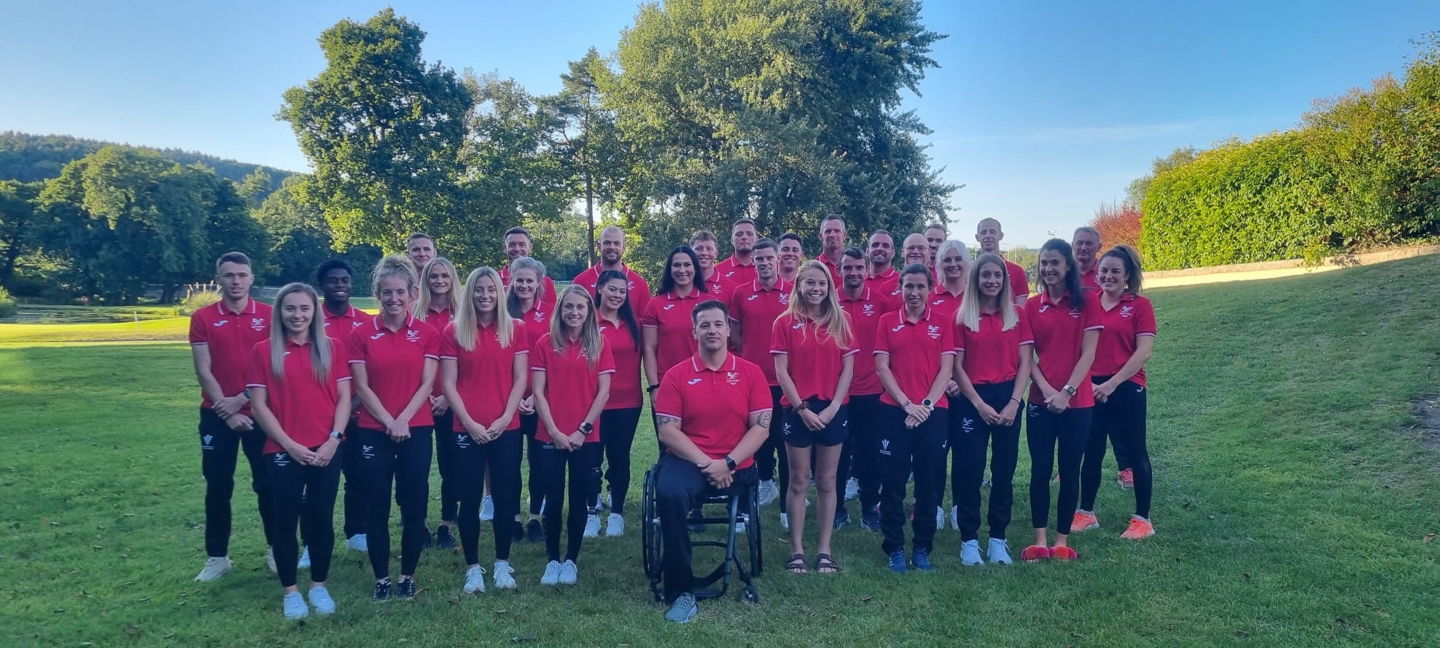 Team Wales at the prep camp ahead of the Birmingham 2022 Commonwealth Games